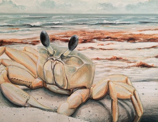 Entrance to the Padre Island National Seashore is free Oct. 20-21 to help paint a mural of this piece by artist-in-residence Tyler Hudock. Courtesy Photo