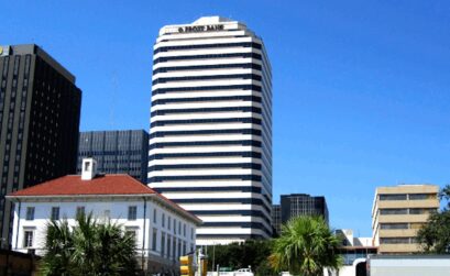 Frost Bank Plaza in downtown Corpus Christi was on the bankruptcy auction block earlier this year. It was purchased July 27 by the Ed Rachel Foundation for an undisclosed amount. Courtesy photo