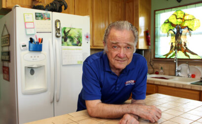 Jack English has been repairing and maintaining appliances in the Coastal Bend area for 62 years. Now both his son and granddaughter have joined him in his business, Arrow Appliance Repair Co. in Corpus Christi. Photo by Carrie Robertson Meyer/Third Coast Photo