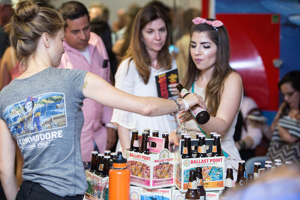 Guests line up to try Ballast Point, a brewery out of southern California. Local beers and more will be available during the KEDT Classic Brew fundrasier Thursday, Sept. 28, at the Corpus Christi Museum of Science and History. Courtesy photo