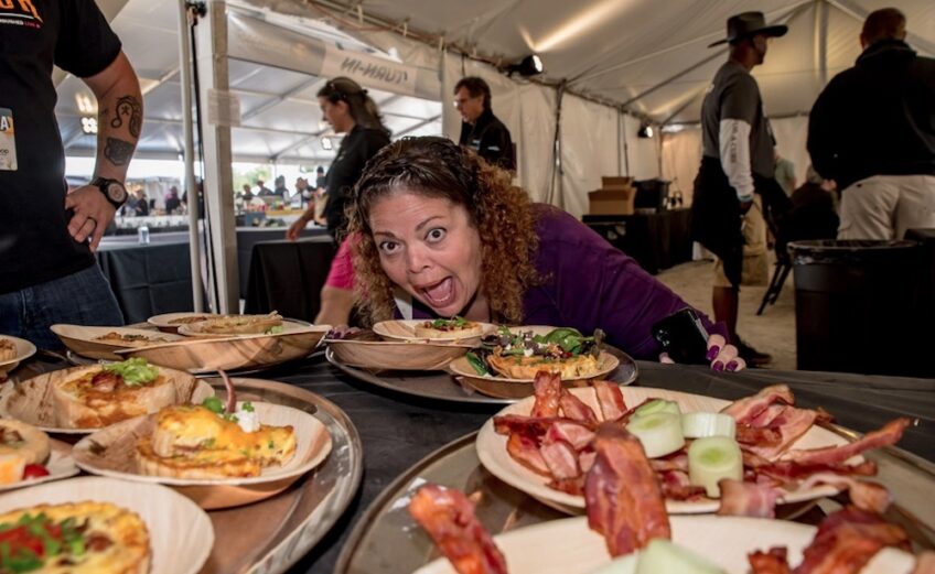 A hungry visitor to a past World Food Championships. This year’s event is Nov. 7-11 in Orange Beach, Alabama. Courtesy photo