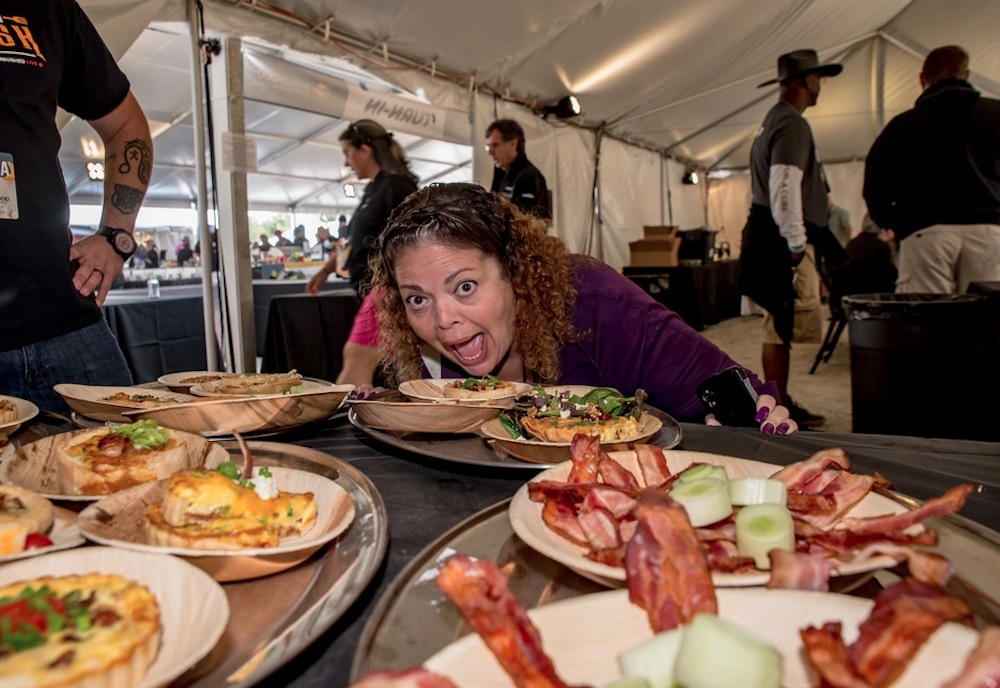 A hungry visitor to a past World Food Championships. This year’s event is Nov. 7-11 in Orange Beach, Alabama. Courtesy photo