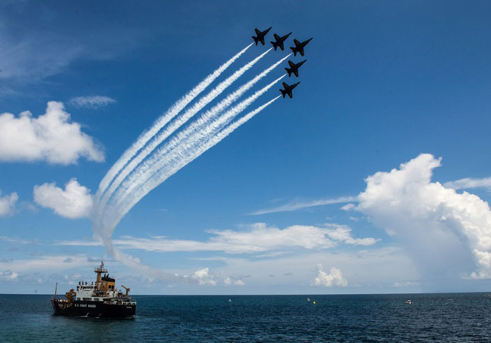 The U.S. Navy Blue Angels take to the Coastal Bend skies each spring, either at Naval Air Station Kingsville (on even-numbered years) or Buccaneer Days in Corpus Christi (on odd-numbered years). Courtesy photo