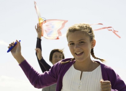 Beach breezes make kite flying in Corpus Christi almost always perfect.