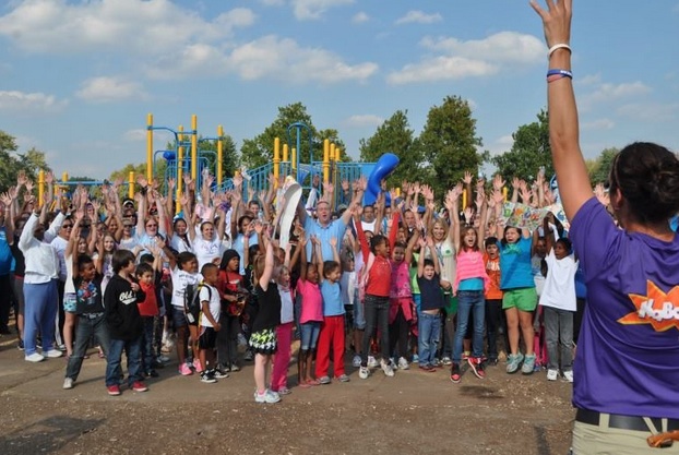 Volunteers will meet at the Corpus Christi Museum of Science & History Nov. 8 to build a playground like this one under the direction of KaBoom, a non-profit that works nationwide on community projects. Courtesy Photo