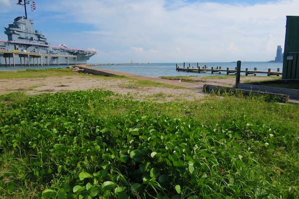 The jetty at Breakwater Park at 2800 N. Shoreline Blvd. will not be part of the deal if Proposition 3 passes Nov. 4 and the city is able to sell the .15 acre parcel of land that makes up this little - known piece of public property. Staff Photo