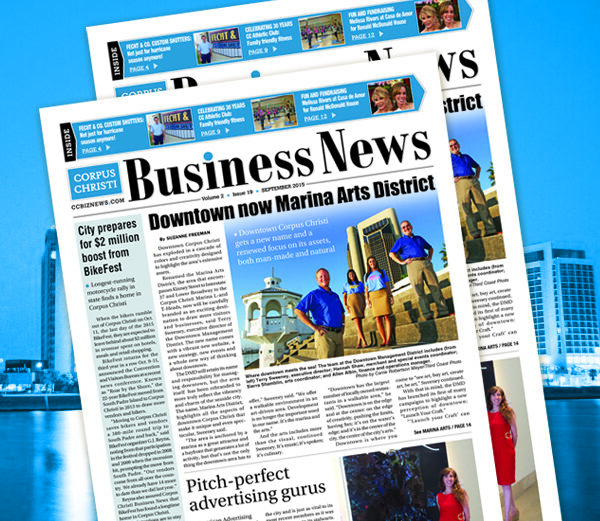 The September issue of the Corpus Christi Business News, circulation 12,000 monthly.