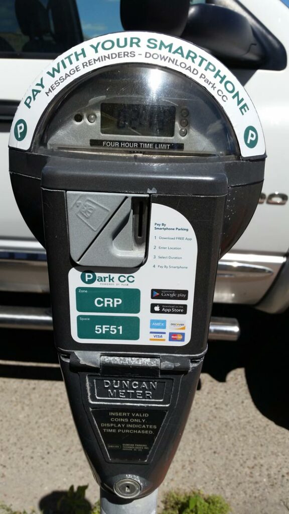 Using a smart phone to pay for parking in downtown Corpus Christi could save you a ticket. Your phone will alert you when the money is running low and you can ad more from where ever you are.