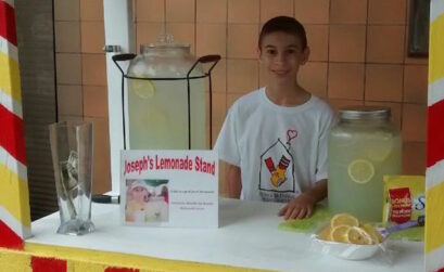 Twelve-year-old Joseph Gonzalez at his 2014 lemonade stand in Corpus Christi. Courtesy photo