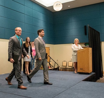 Suits and dresses appropriate for job interviews were modeled at a recent event announcing the new suit bank at Texas A&M University-Corpus Christi. Courtesy Photo