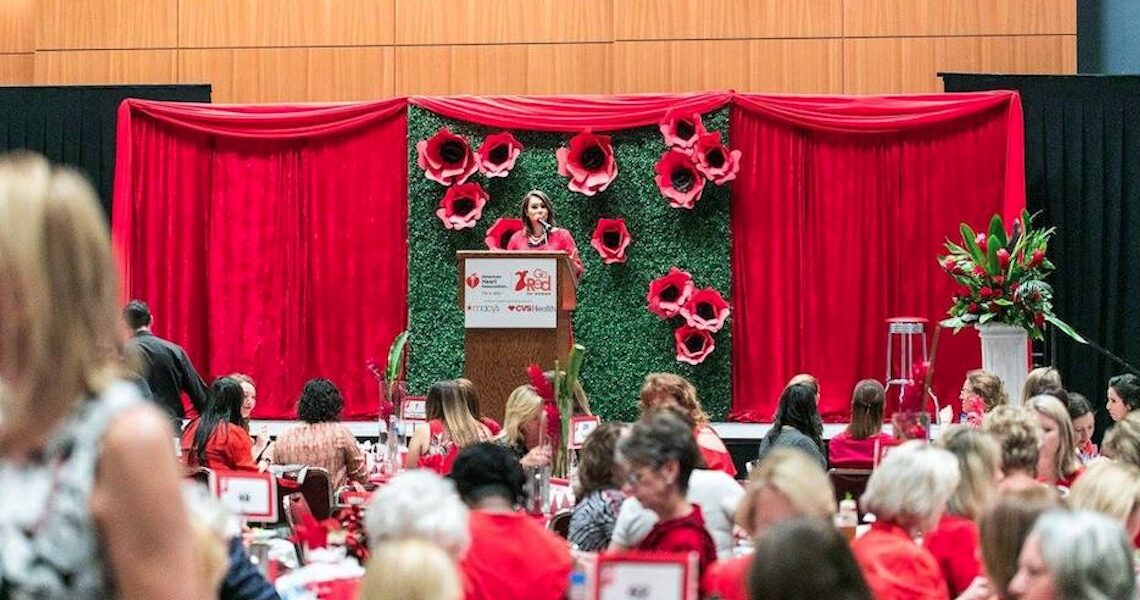 KRIS news anchor Jennifer Lira as the emcee at the Go Red for Women Luncheon in 2017 in Corpus Christi. This year’s keynote speaker is Helena Foulkes, the inaugural national chair of Go Red for Women president of CVS Pharmacy and executive vice president of CVS Health. Courtesy photo