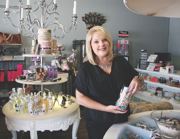 Deana Martini, owner of Deana Merrill’s Salon and Royalty Gifts, in her unique boutique in King’s Crossing Shopping Center at the corner of S. Staples and Yorktown. Photo by Carrie Robertson Meyer/Third Coast Photo