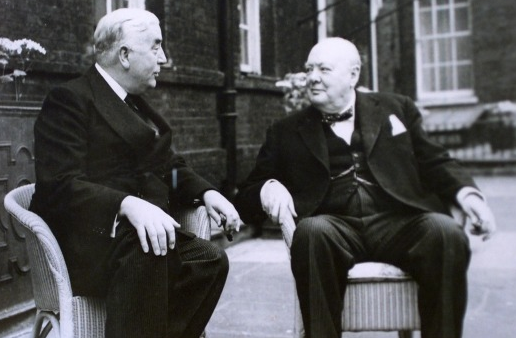 Australian prime minister Sir Robert Menzies (left) with Sr. Winston Churchill. Menzies’ eulogy of Churchill, who died Jan. 24, 1965, is one for the history books.