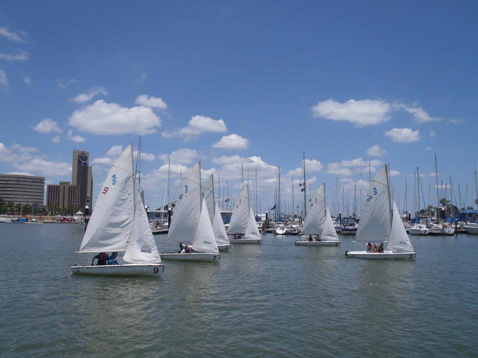 Watching sailboat races from the marina is one of the many free activities Corpus Christi has to offer. Photo from the CCMORF.