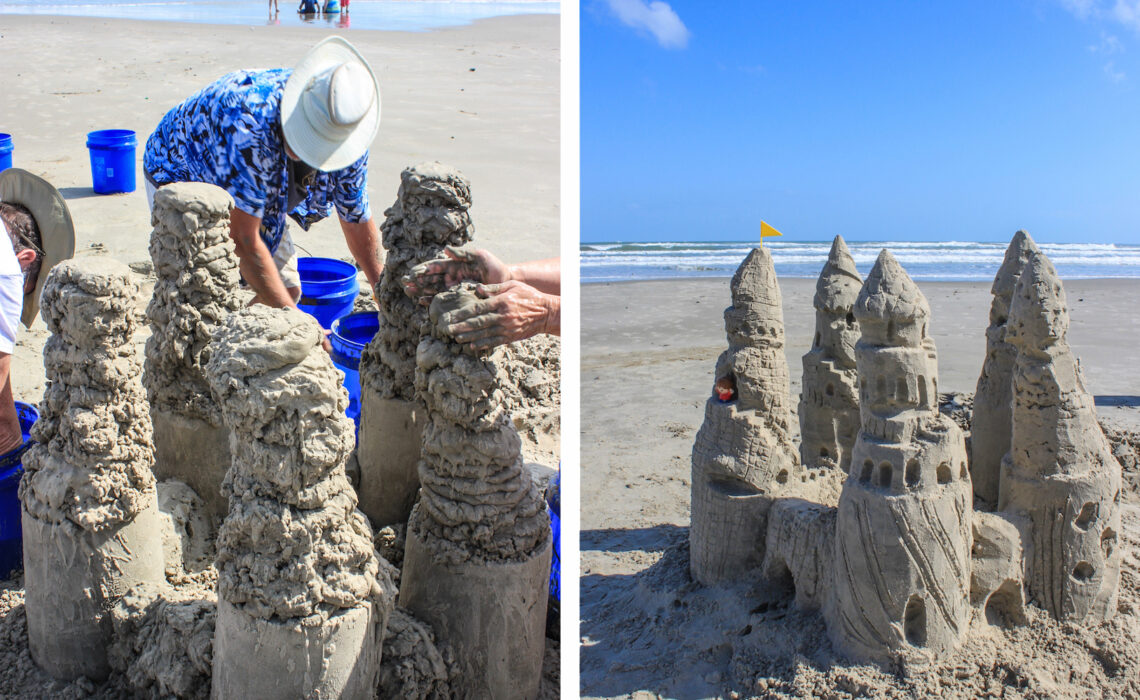 How to build a fantastic sandcastle fit for seaside royalty. Staff photo by JoAnna Kopp