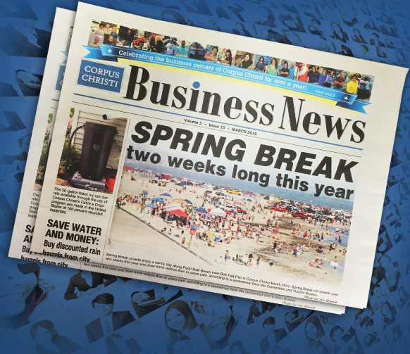 The March issue of the Corpus Christi Business News marks the beginning of the monthly's second year of publication.