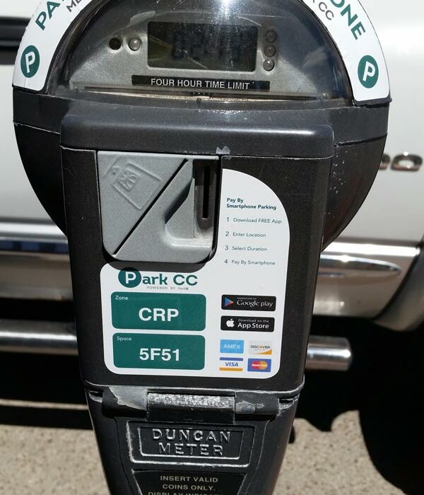 Using a smart phone to pay for parking in downtown Corpus Christi could save you a ticket. Your phone will alert you when the money is running low and you can ad more from where ever you are.